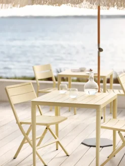 Mesa de comedor Bigby, Light grey, 76x76 cm