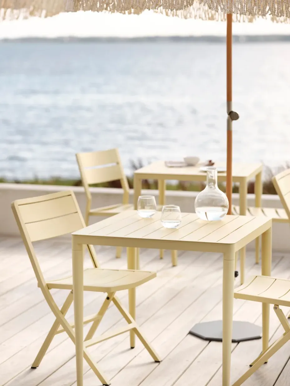 Mesa de comedor Bigby, Light grey, 76x76 cm