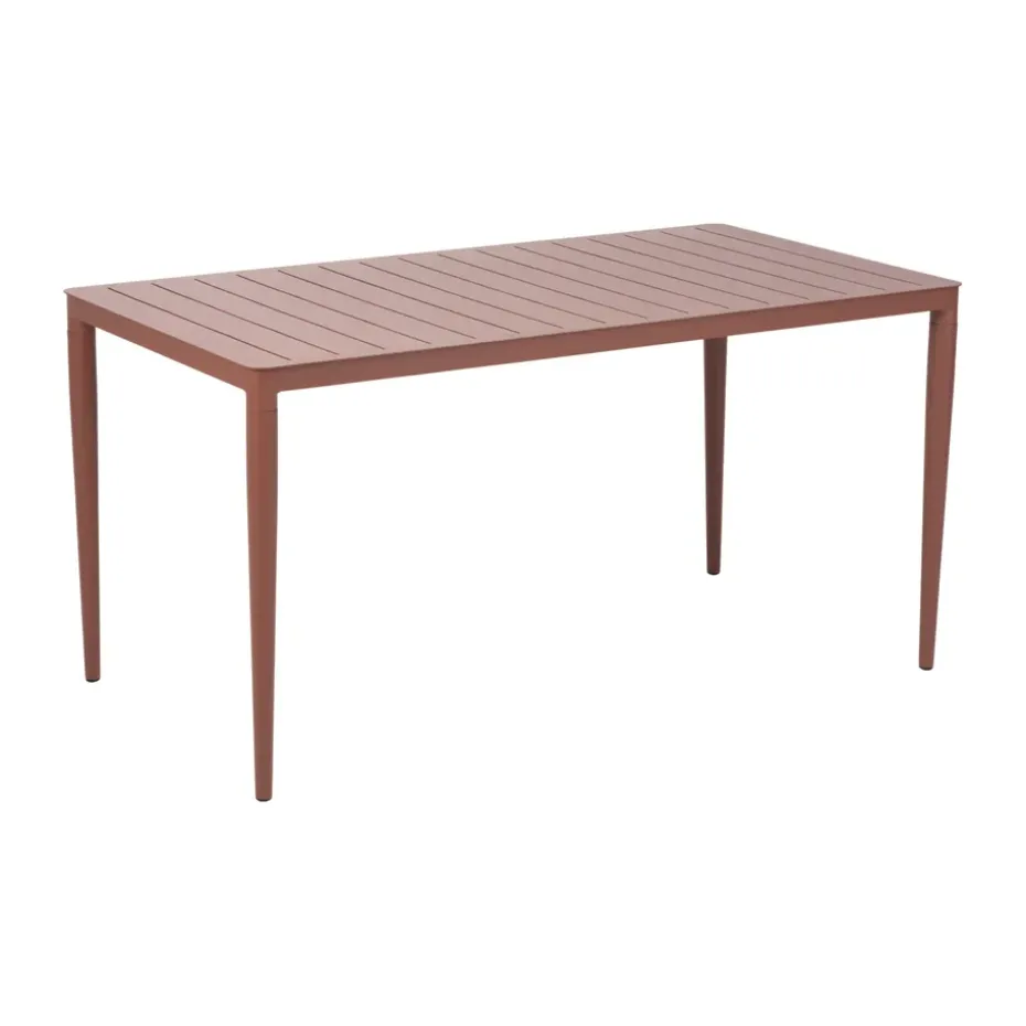 Mesa de comedor Bigby, Zin Red, 144x76 cm