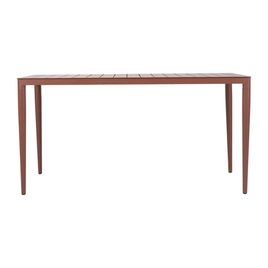 Mesa de comedor Bigby, Zin Red, 144x76 cm