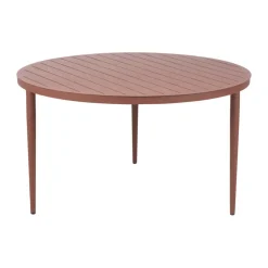 Mesa de comedor Bigby, Zin Red, Ø130 cm