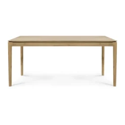 Mesa de comedor Bok, Roble lacado, 180x90 cm