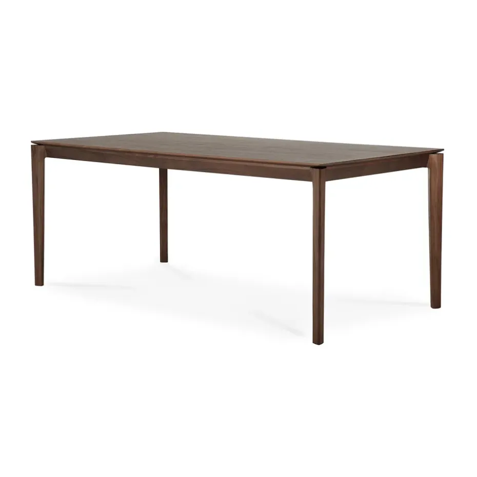 Mesa de comedor Bok 180x90 cm, Lackad teak brown