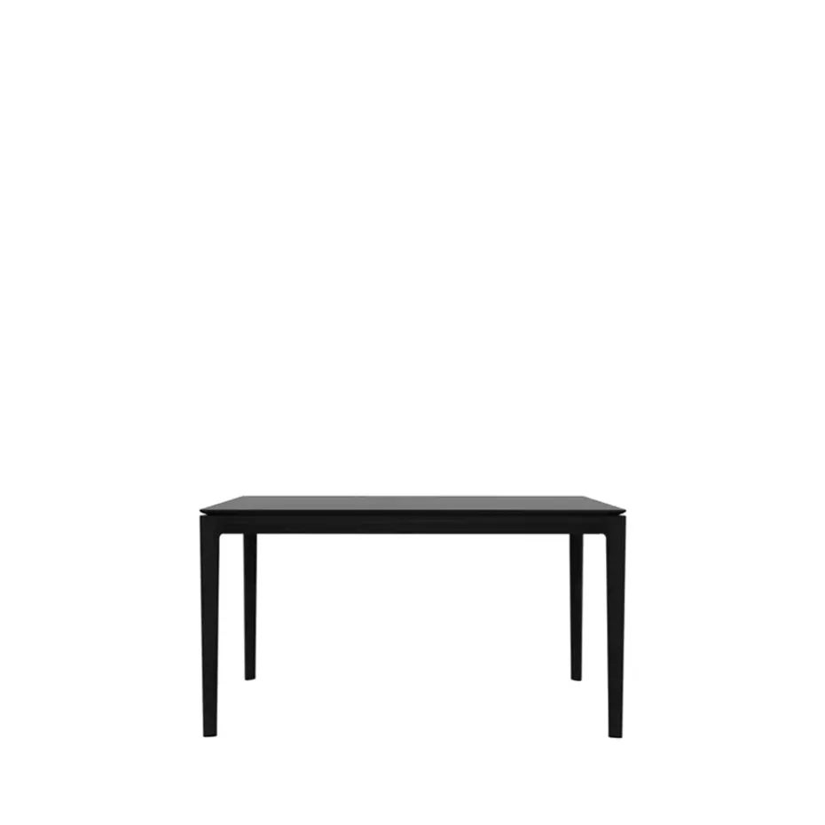 Mesa de comedor Bok 140x80 cm, Roble teñido negro