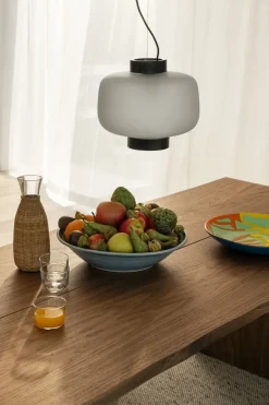 Mesa de comedor Bookmatch con bancos 220 cm, Nogal