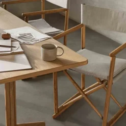 Mesa de comedor C64 Shaker 90x180 cm, Roble macizo aceitado