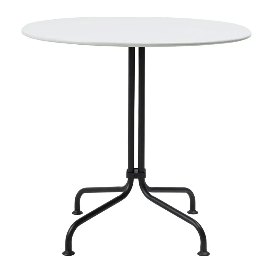 Mesa de comedor Carmel Bistro 75x75 cm, Clam white-black semi matt