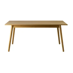 Mesa de comedor C35B 82x160 cm, Oak nature-oak nature lacquered