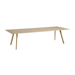 Mesa de comedor CPH30 2.0, 90x300 cm, Roble lacado-roble chapado