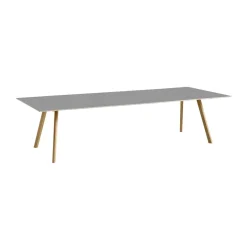 Mesa de comedor CPH30 2.0, 90x300 cm, Grey linoleum-roble lacado