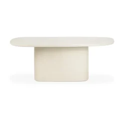 Mesa de comedor Elements Pebble, Blanco roto
