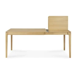Mesa de comedor extensible Bok , Roble lacado, 90×120/180 cm