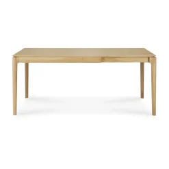 Mesa de comedor extensible Bok , Roble lacado, 90×120/180 cm