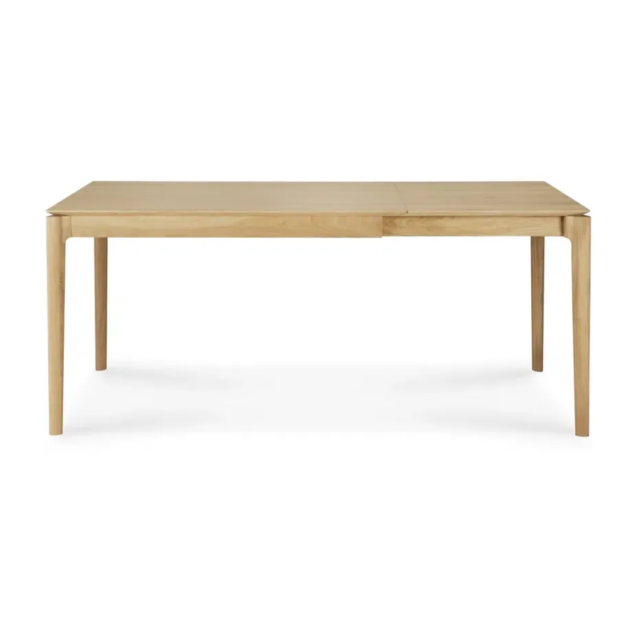 Mesa de comedor extensible Bok , Roble lacado, 90×120/180 cm