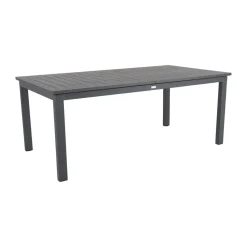 Mesa de comedor extensible Lomma, Anthracite 194-312 cm