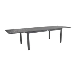 Mesa de comedor extensible Lomma, Anthracite 194-312 cm