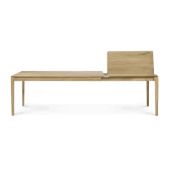 Mesa de comedor extensible Bok , Roble lacado, 100x180/280 cm
