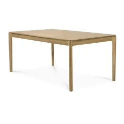 Mesa de comedor extensible Bok , Roble lacado, 90x160/240 cm