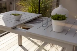 Mesa de comedor Lomma, Light grey, 132x80x73 cm