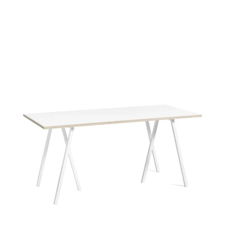 Mesa de comedor Loop Stand, White laminate-white, 160 cm