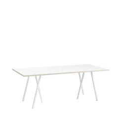 Mesa de comedor Loop Stand, White laminate-white, 200 cm