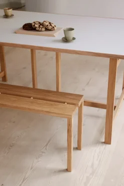 Mesa de comedor Moebe Rectangular, Light grey, 160x90 cm