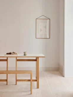 Mesa de comedor Moebe Rectangular, Light grey, 160x90 cm