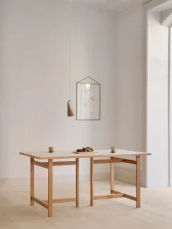 Mesa de comedor Moebe Rectangular, Light grey, 220x90 cm