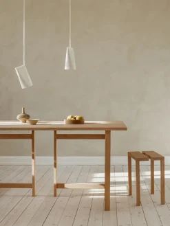 Mesa de comedor Moebe Rectangular, Burgundy, 160x90 cm