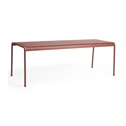 Mesa de comedor Palissade 220x90 cm, Iron red