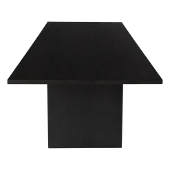 Mesa de comedor Private 100x320 cm, Roble teñido de marrón-negro