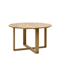 Mesa de comedor redonda Endless teca, Ø130 cm