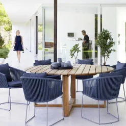 Mesa de comedor redonda Endless teca, Ø170 cm