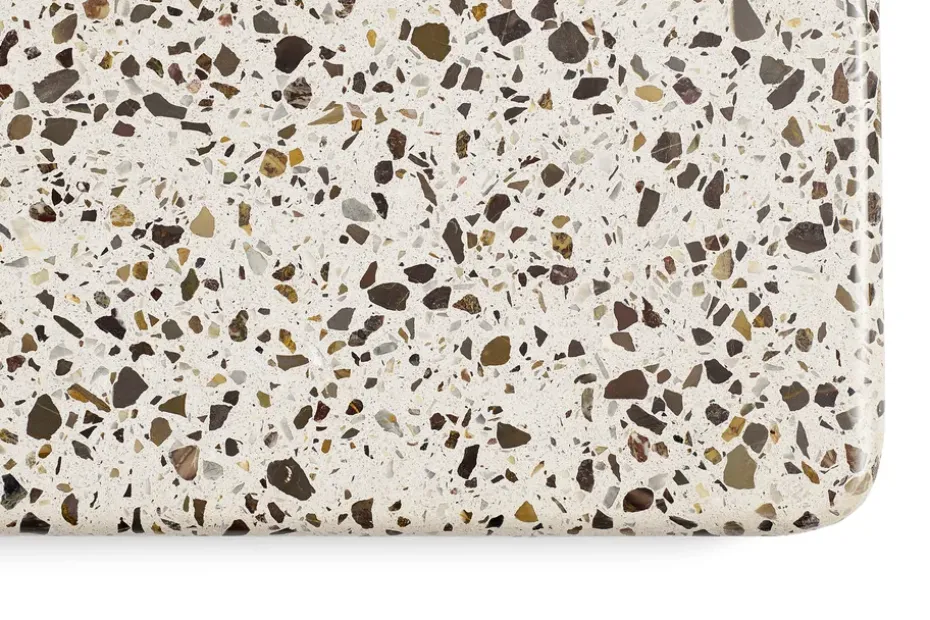 Mesa de comedor Terrazzo Ø70 cm, Grey terrazzo-anthracite