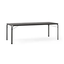 Mesa de comedor Thorvald Outdoor SC99, 220 cm, Warm black