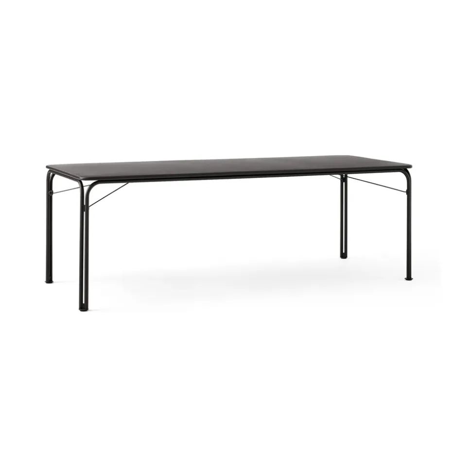 Mesa de comedor Thorvald Outdoor SC99, 220 cm, Warm black
