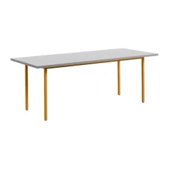 Mesa de comedor Two-Colour 90x200 cm, Ochre-light grey