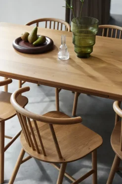 Mesa de comedor VIOR 90x200 cm, Roble lacado