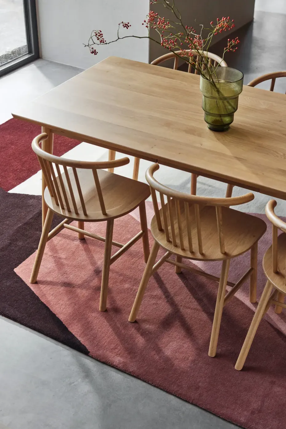 Mesa de comedor VIOR 90x120 cm, Roble lacado