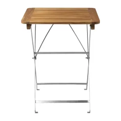 Mesa de exterior M26 Lilleø, Teak-acero inoxidable