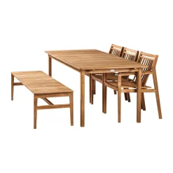 Mesa de jardín M2 Sammen, Teak-nature oiled