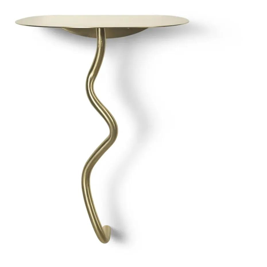 Mesa de pared Curvature, Brass