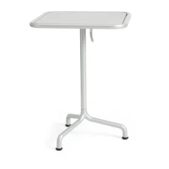 Mesa Deville, Gris plata, 55x55x74 cm