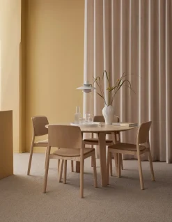 Mesa Divido Ø120 cm, fresno lacado