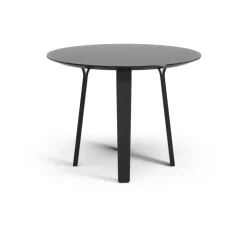 Mesa Divido, Fresno negro esmaltado, ø95cm