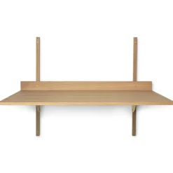Mesa escritorio Sector, Oak-brass