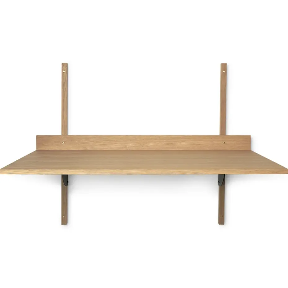 Mesa escritorio Sector, Oak-black brass