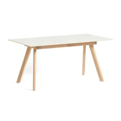 Mesa extensible CPH30 2.0, 80x160 cm, Off white linoleum-roble lacado