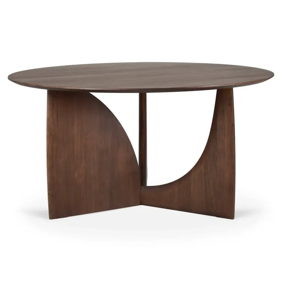 Mesa Geometric, Teca teñida oscura 150 cm