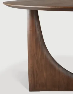 Mesa Geometric, Teca teñida oscura 150 cm